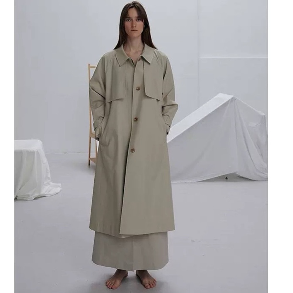 Light Beige Trench Coat - Size S